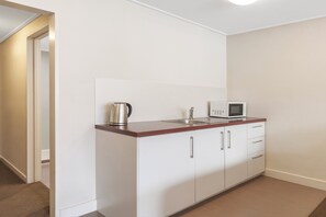 Mini-fridge, electric kettle