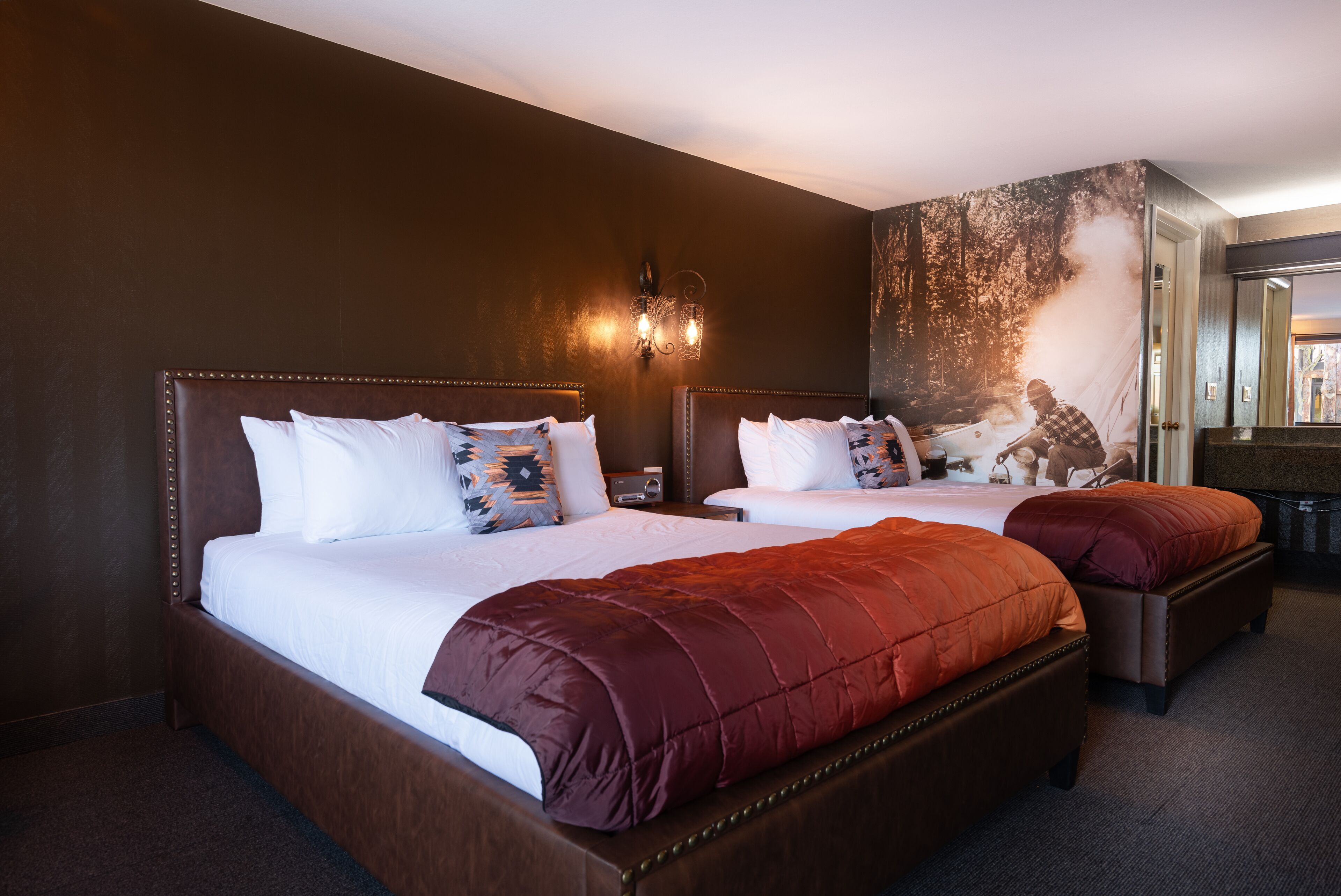 standard room, 2 queen beds | 1 bedroom, minibar, desk, blackout curtains