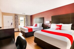 ห้องพัก, เตียงควีนไซส์ 2 เตียง | โต๊ะทำงาน, Wi-Fi ฟรี, ผ้าปูที่นอน