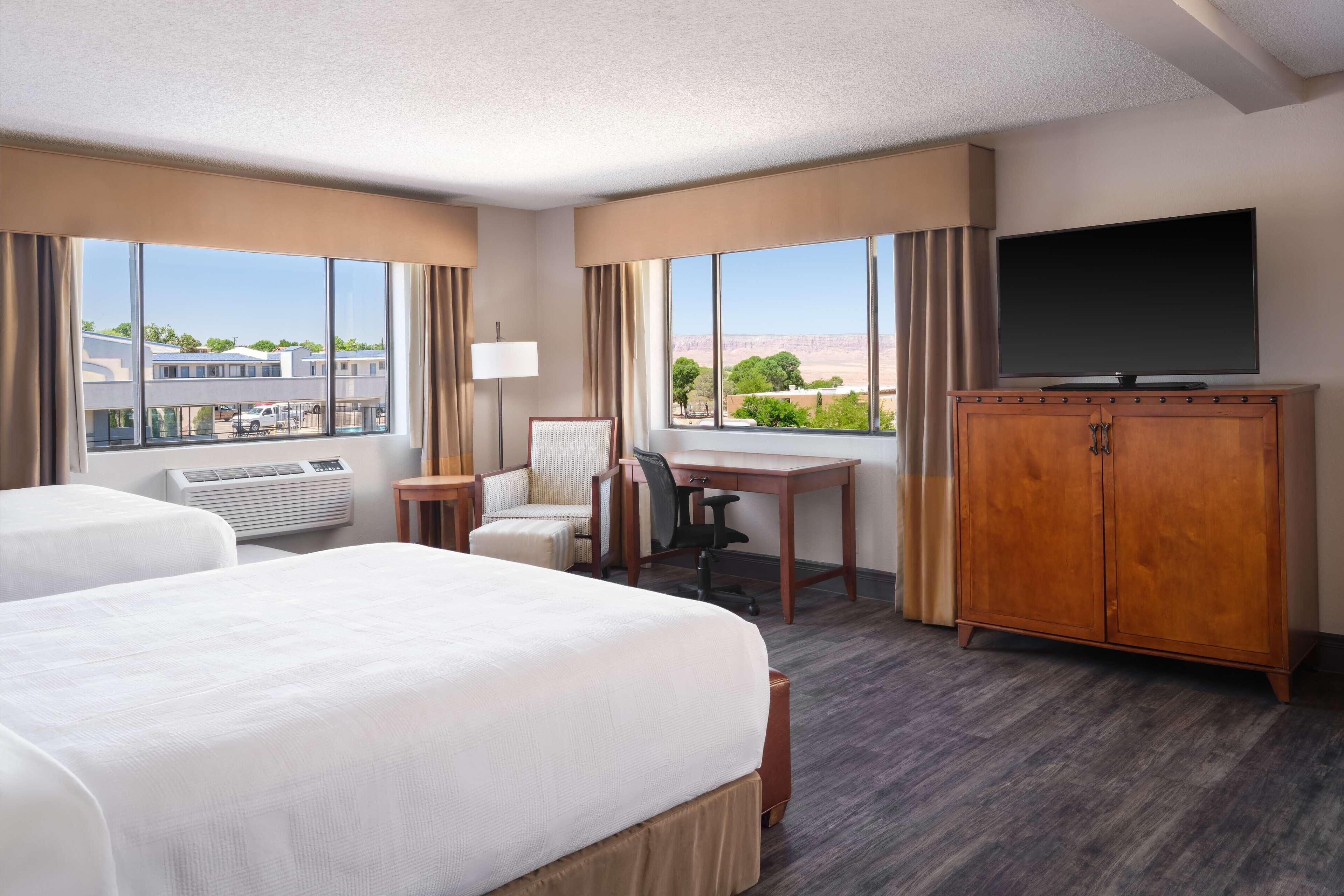 In-room safe, desk, laptop workspace, blackout drapes