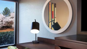 In-room safe, desk, blackout curtains, iron/ironing board