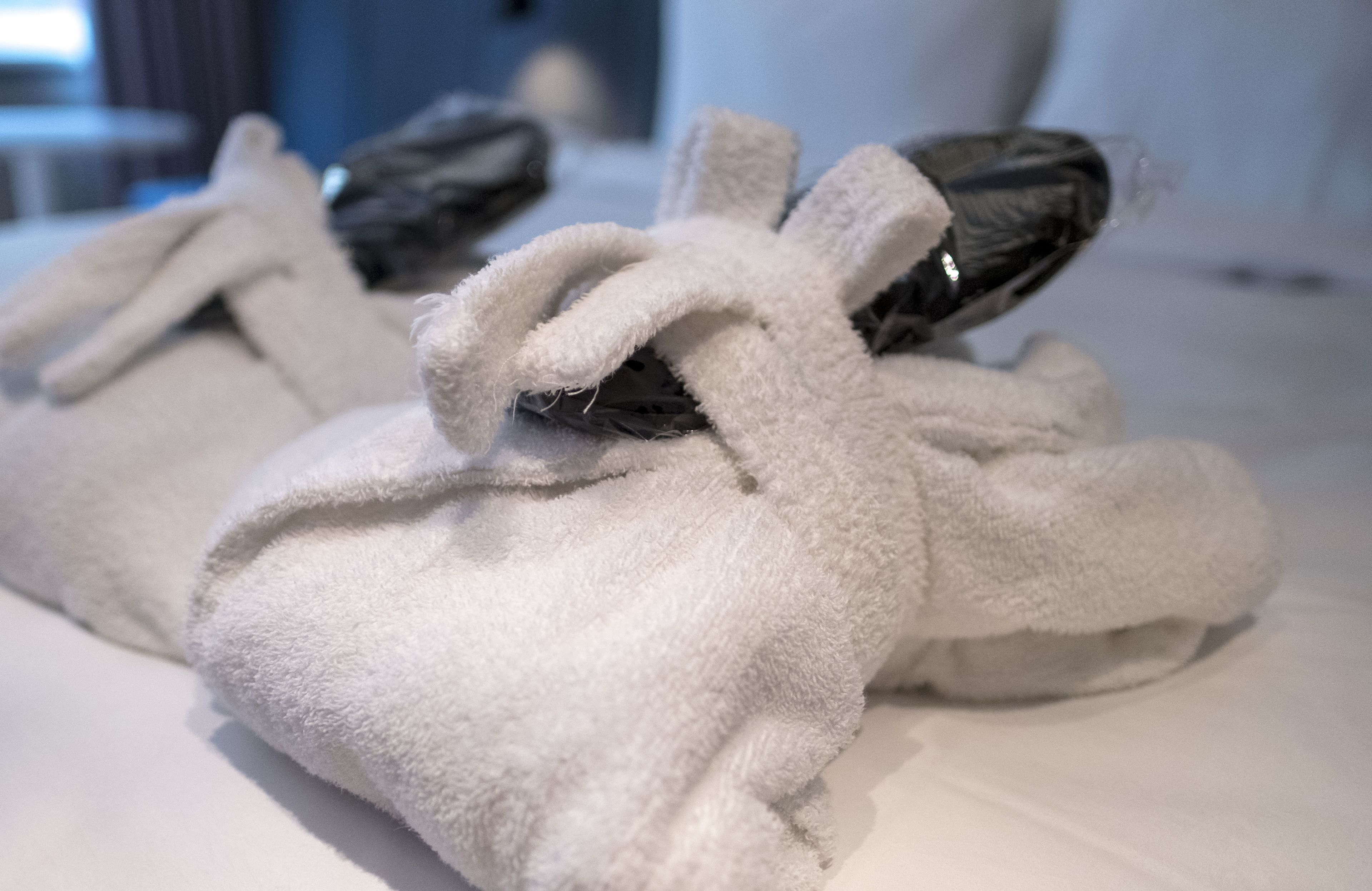 shower, free toiletries, hair dryer, bathrobes