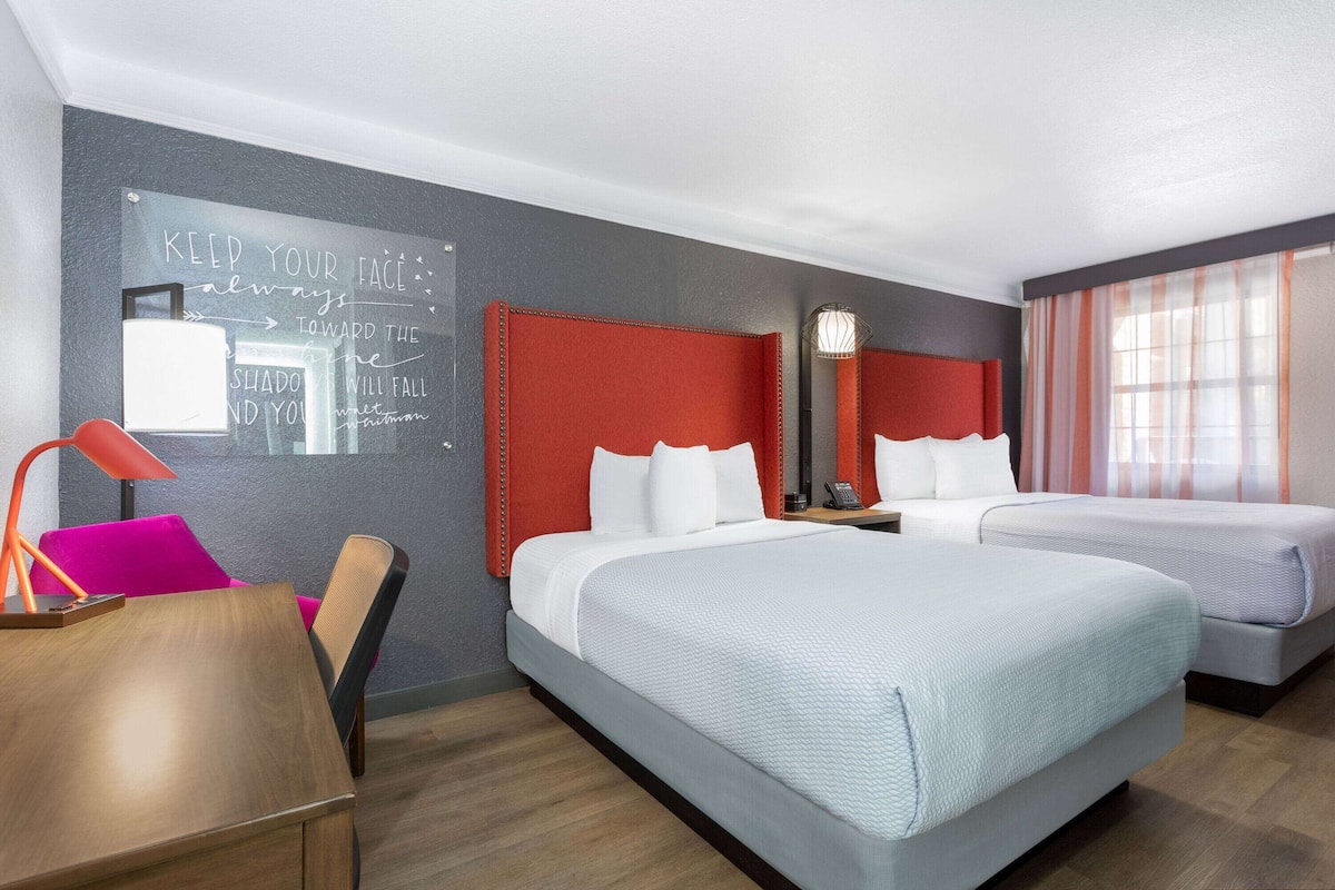 Room, 2 Queen Beds, Non Smoking | Premium bedding, desk, laptop workspace, iron/ironing board