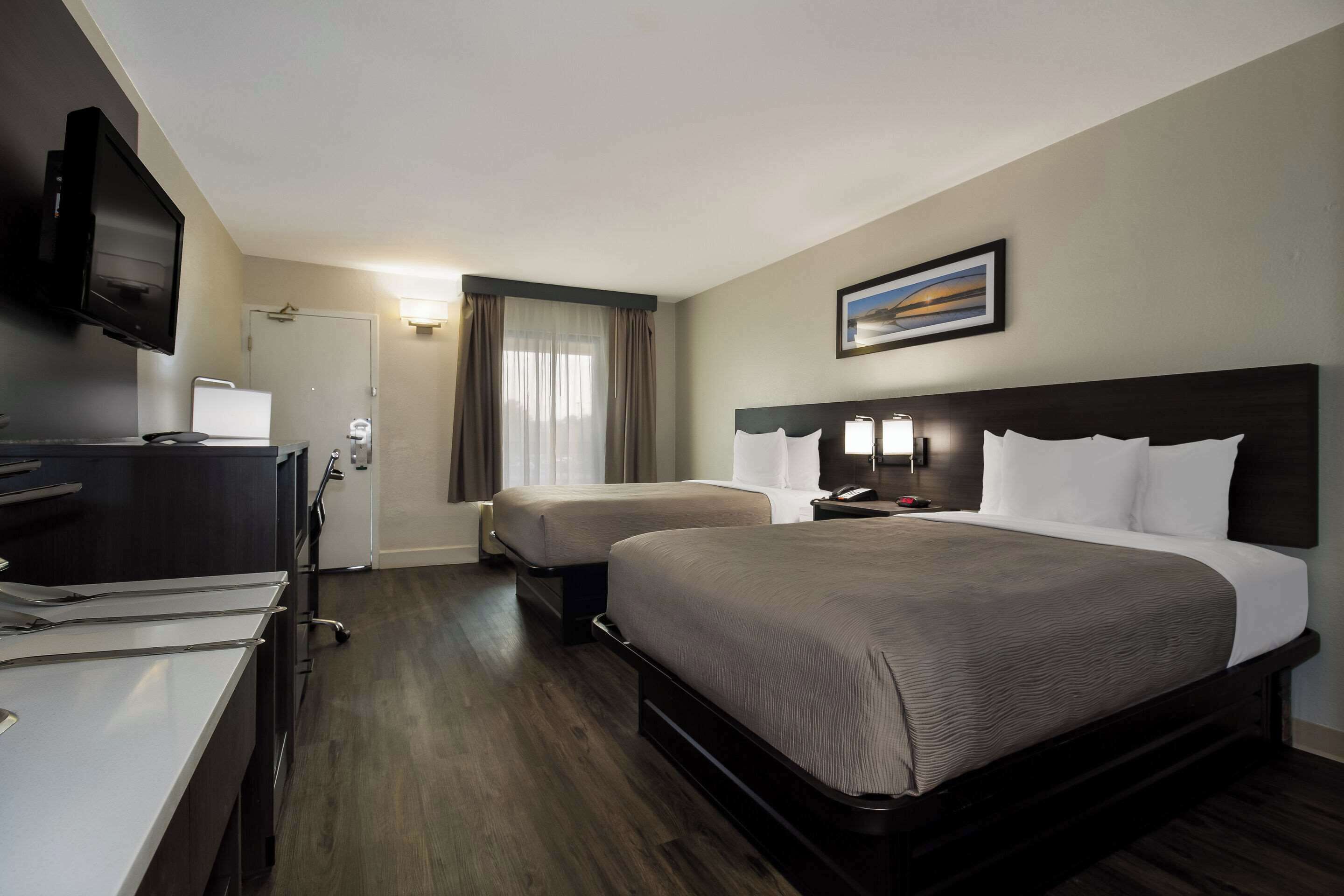 in-room safe, desk, laptop workspace, iron/ironing board