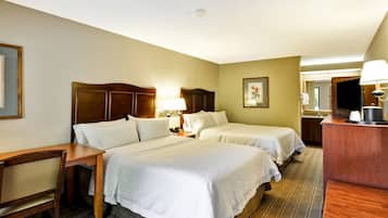 Premium bedding, blackout curtains, iron/ironing board, free WiFi