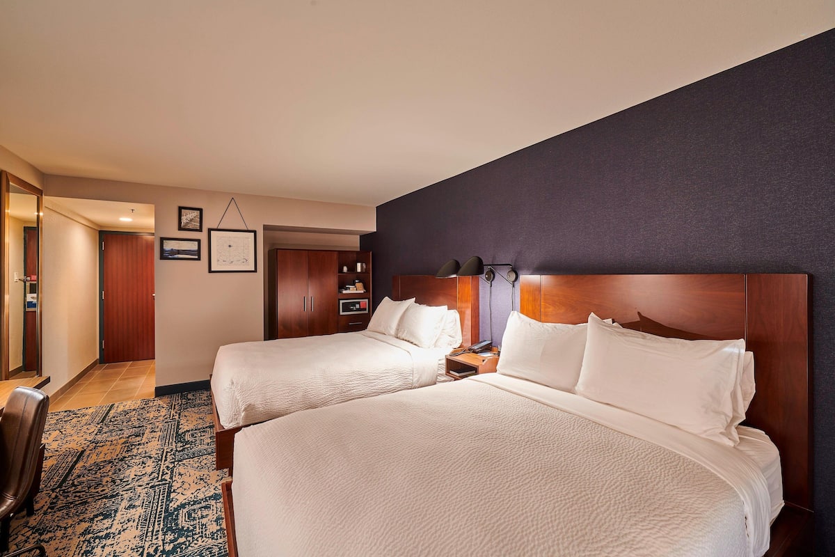 Room, 2 Queen Beds | Desk, iron/ironing board, free cots/infant beds, rollaway beds