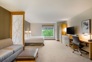 In-room safe, desk, laptop workspace, blackout drapes