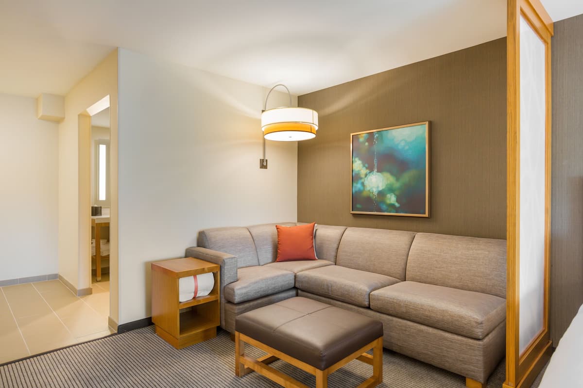 In-room safe, desk, laptop workspace, blackout drapes