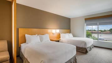 In-room safe, desk, laptop workspace, blackout drapes