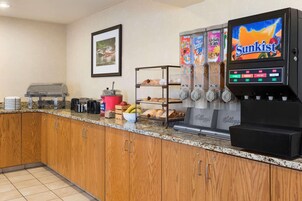 Free daily buffet breakfast