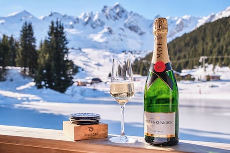Terraza o patio. Lake Hôtel Courchevel 1850