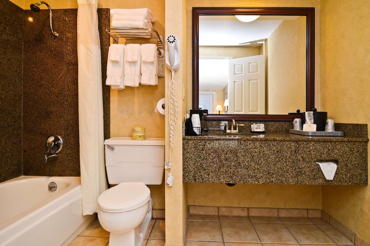 in-room safe, desk, laptop workspace, iron/ironing board