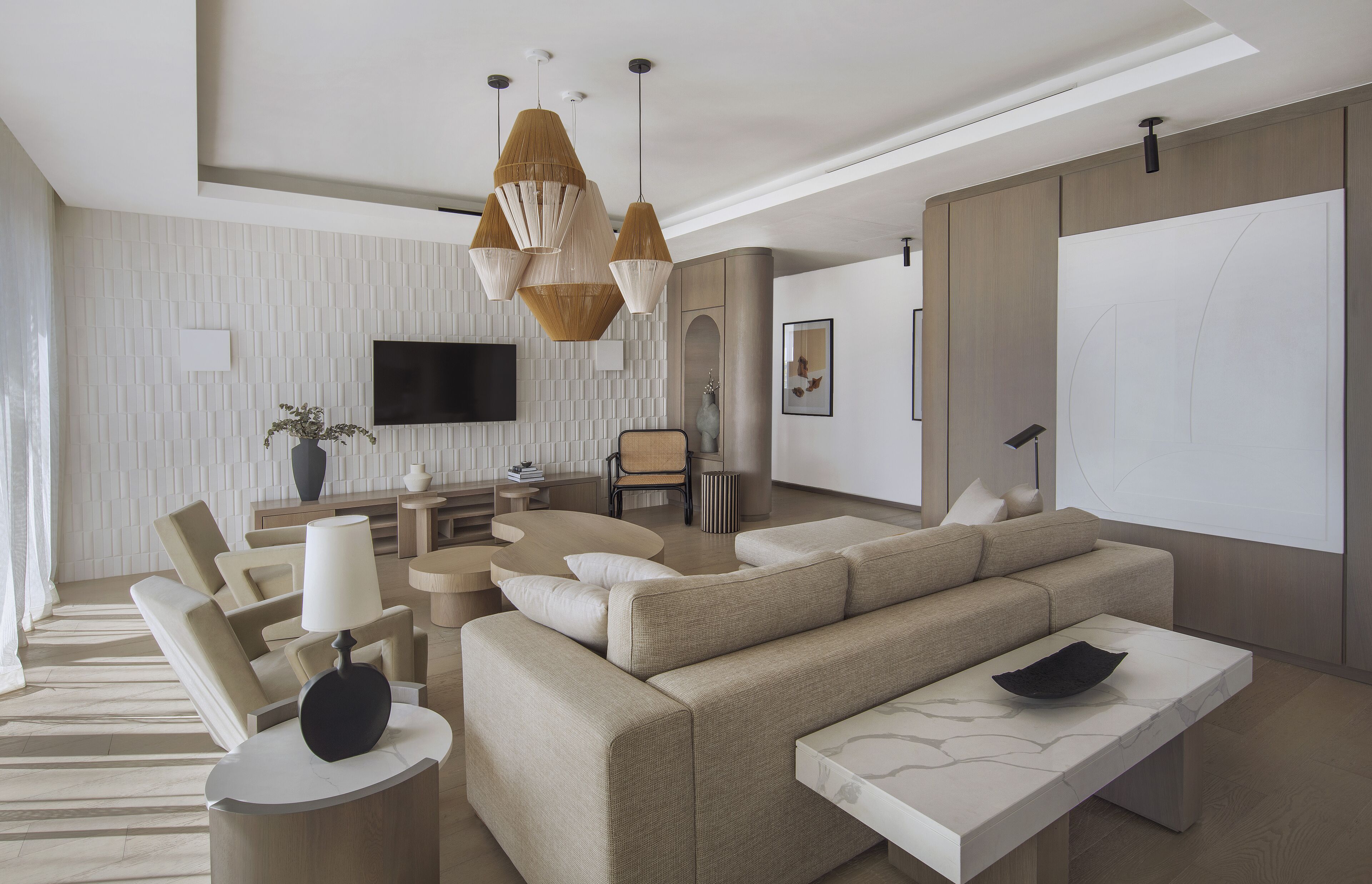 penthouse (lux* pool penthouse) | living area | tv