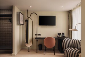 Executive kamer | Een kluis op de kamer, een strijkplank/strijkijzer, gratis wifi