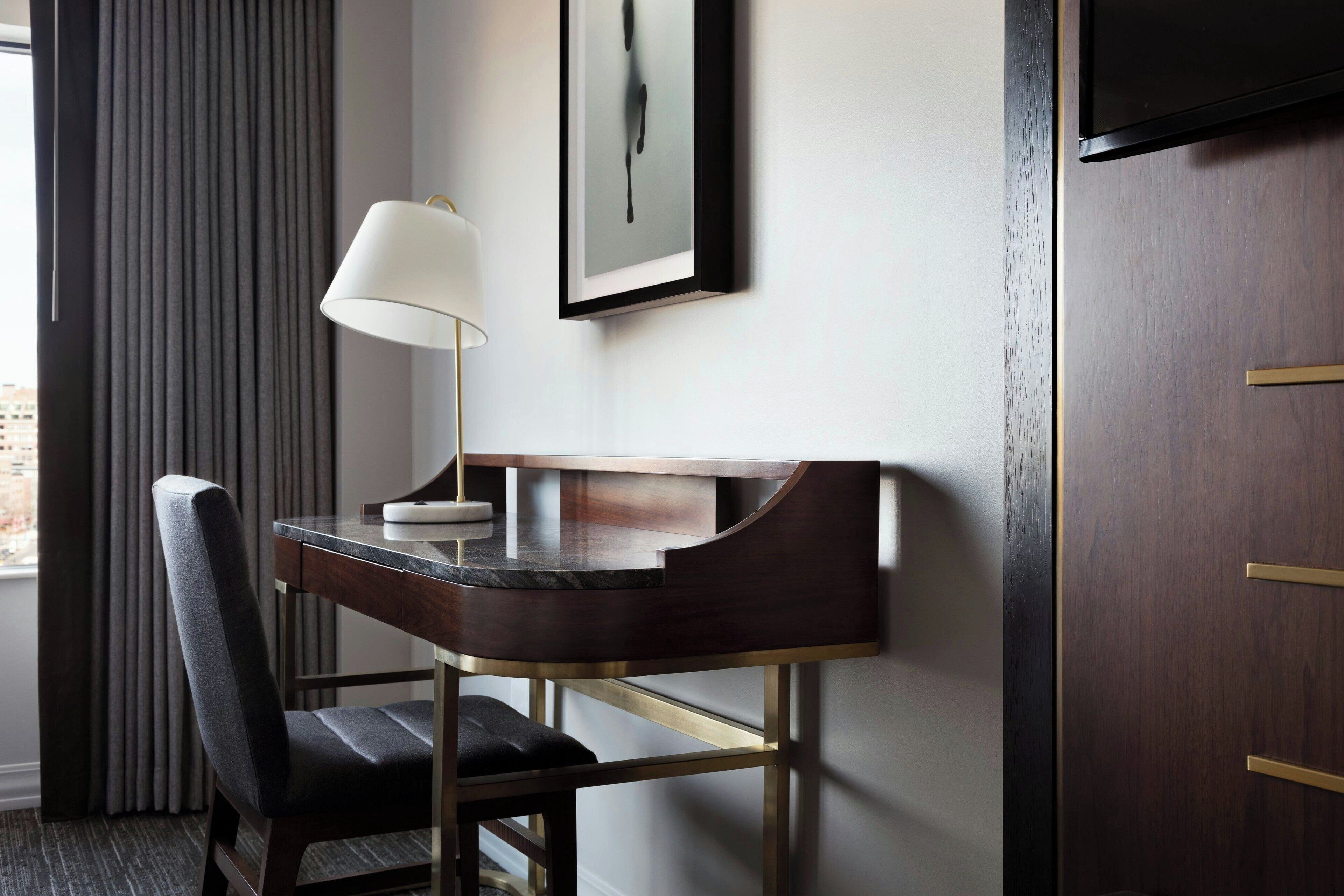 in-room safe, desk, laptop workspace, iron/ironing board