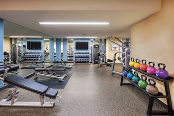 Fitness center at Boston Marriott Long Wharf