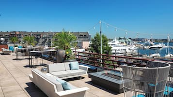 Outdoor banquet area