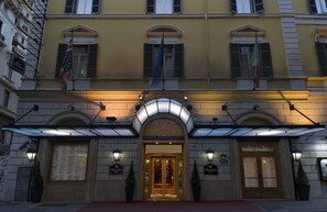 Front of property - evening/night