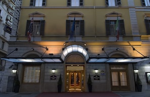 Front of property - evening/night
