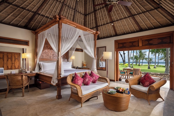 Luxury Villa, Private Pool, Ocean View | Minibar, in-room safe, desk, blackout drapes