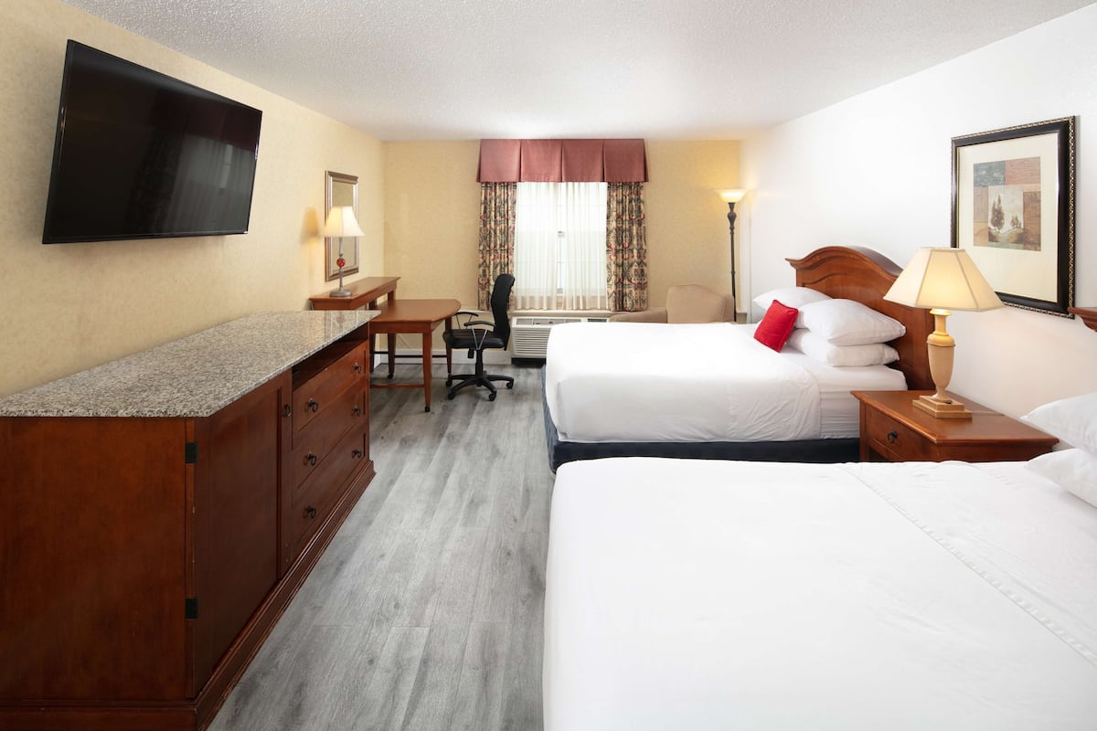 Room, 2 Queen Beds, Accessible | Premium bedding, pillowtop beds, in-room safe, desk