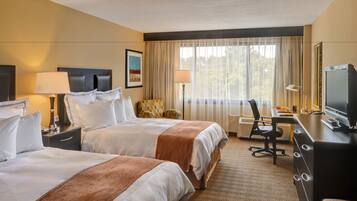Premium bedding, pillow-top beds, in-room safe, desk