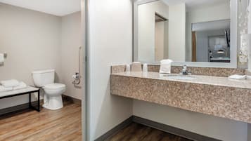 Deluxe Room, 1 King Bed, Accessible, Non Smoking (Roll-In Shower) | Bathroom