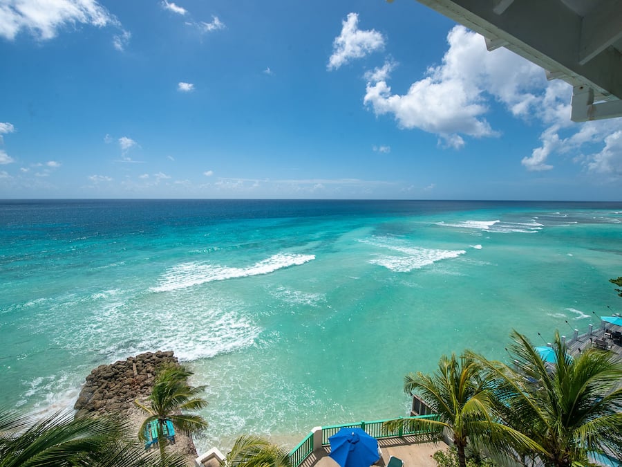 Vista a la playa o el mar
