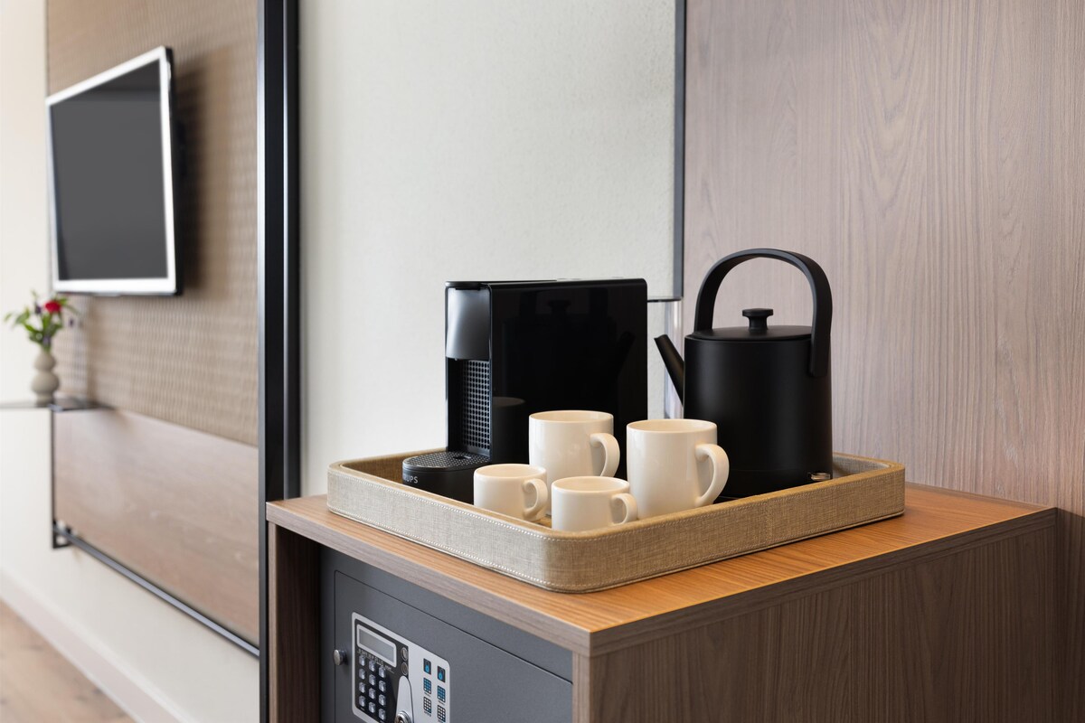 Minibar, in-room safe, desk, WiFi (free)