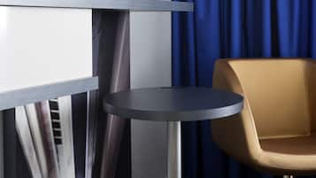 Ropa de cama de alta calidad y minibar