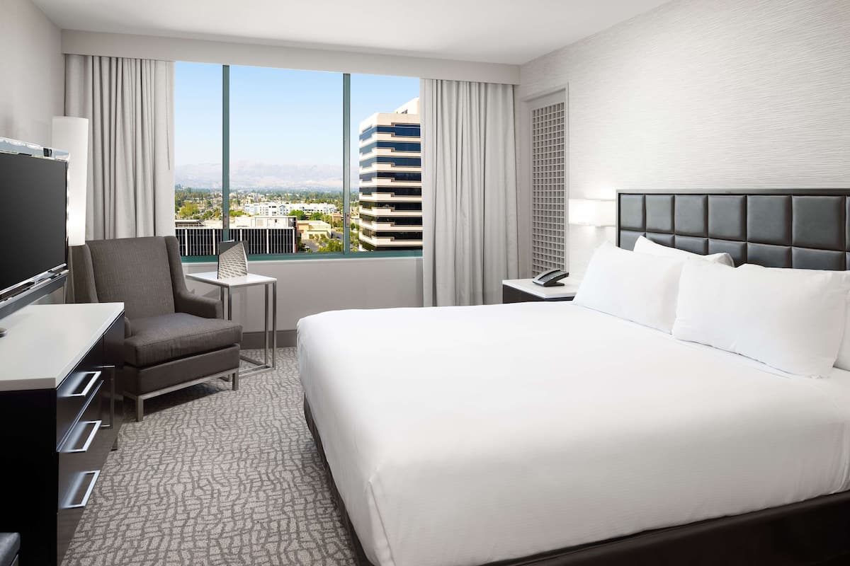 Chambre, 1 trÚs grand lit, accessible aux personnes à mobilité réduite, baignoire