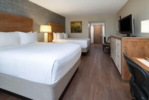 Premier Room, 2 Queen Beds, Non Smoking | Premium bedding, desk, iron/ironing board, free cribs/infant beds