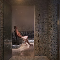 Steam room, body treatments, aromatherapy, hot stone massages