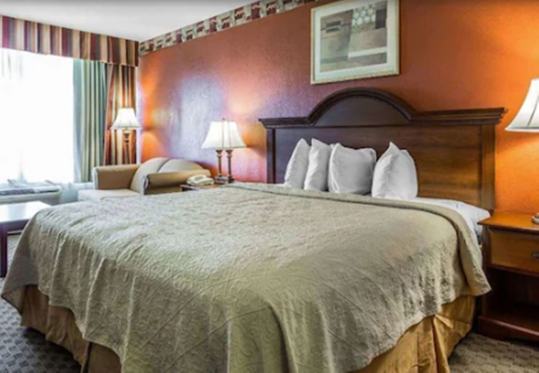 Blackout drapes, iron/ironing board, free cribs/infant beds, free WiFi