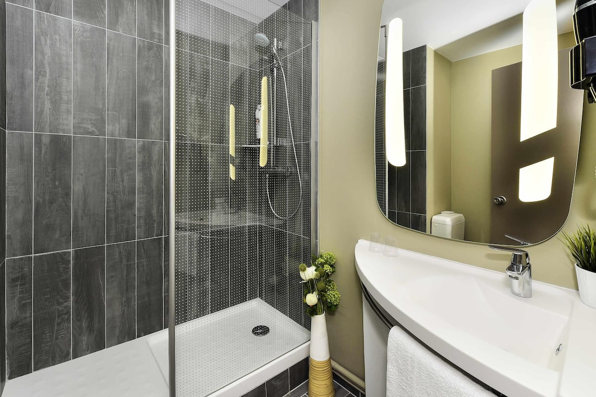 Desk, blackout drapes, soundproofing, iron/ironing board