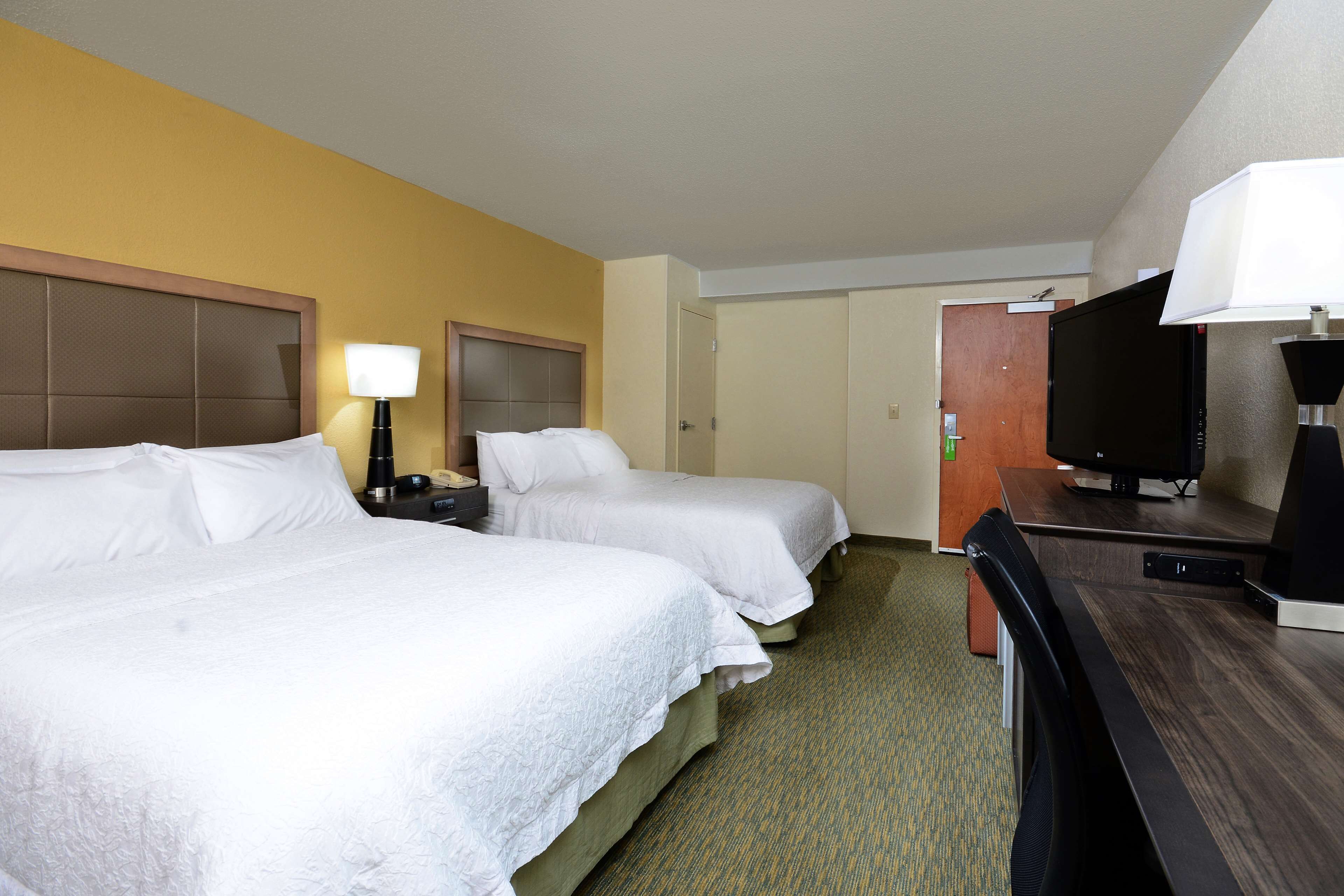 room, 2 queen beds, accessible, non smoking (roll-in shower) | premium bedding, pillow-top beds, in-room safe, desk