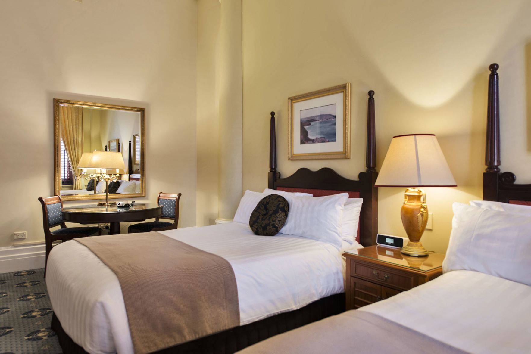 Premium bedding, pillow-top beds, in-room safe, desk