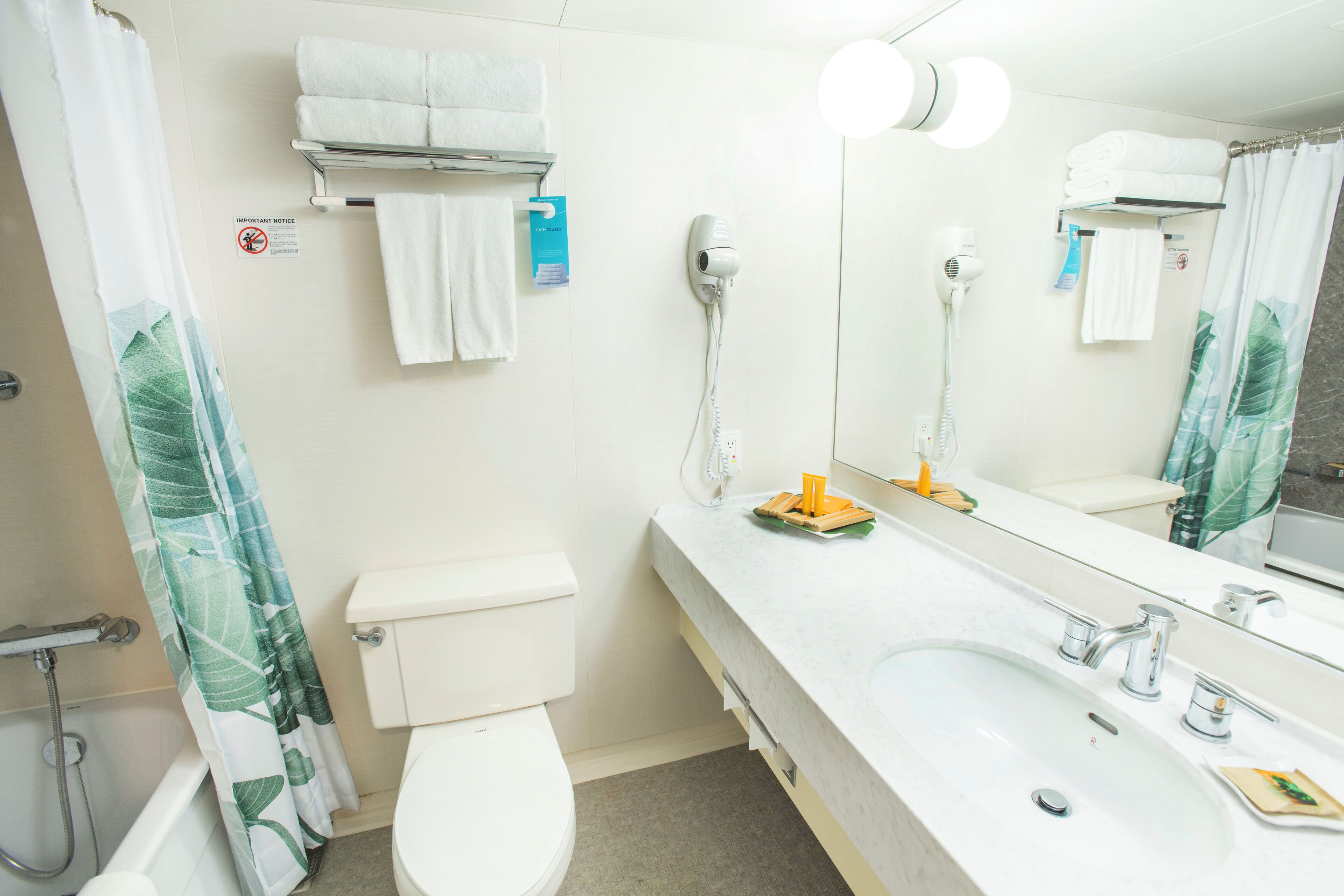superior room, park view (oceana, waterpark view) | bathroom | bathtub, deep-soaking bathtub, eco-friendly toiletries, hair dryer
