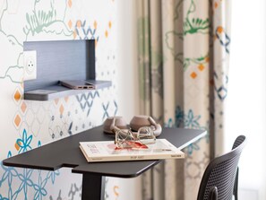 In-room safe, individually furnished, desk, blackout curtains