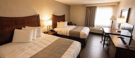 Desk, blackout drapes, iron/ironing board, free WiFi