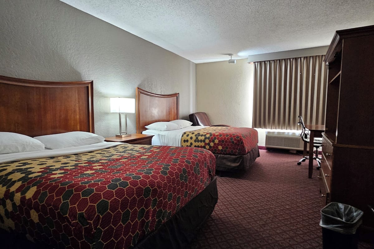 Desk, blackout curtains, iron/ironing board, free WiFi