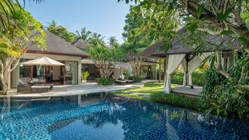 Villa, 2 Bedrooms, Private Pool, Garden View | 1 bedroom, premium bedding, minibar, in-room safe