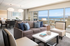 Suite Exécutive, 1 chambre (1 King or 2 Doubles) | Literie hypoallergénique, couette en duvet d'oie, surmatelas