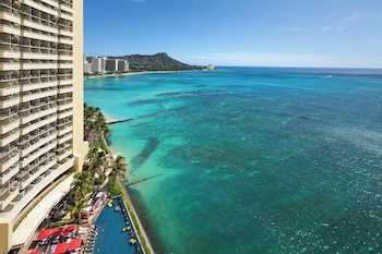 Suite, 2 Bedrooms, Non Smoking, Oceanfront | View from room at Sheraton Waikiki Beach Resort