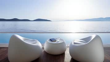 Presidential Bungalow Suite Waterfront Private Pool | 1 bedroom, hypo-allergenic bedding, minibar, in-room safe