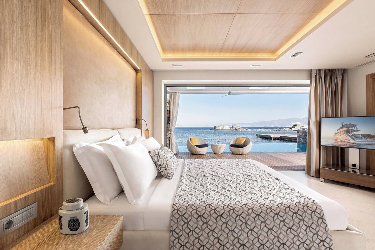 Presidential Bungalow Suite Waterfront Private Pool | 1 phòng ngủ, bộ đồ giường kháng dị ứng, minibar, két bảo mật tại phòng 