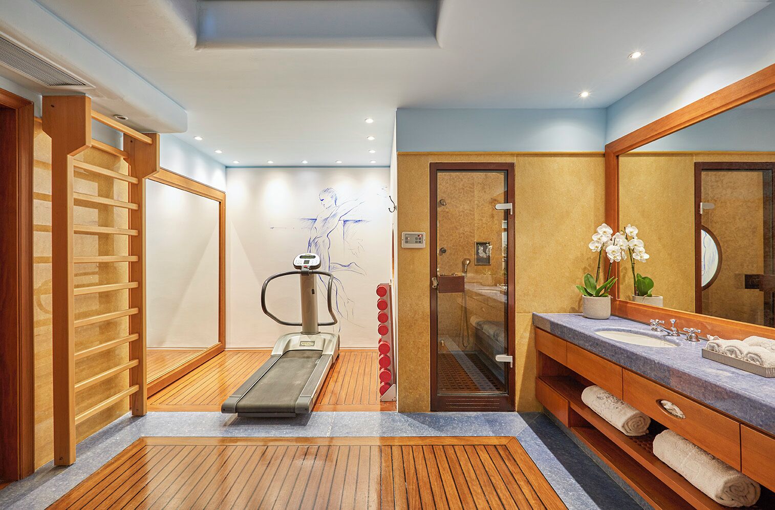 wellness waterfront island suite | bathroom | free toiletries, hair dryer, bathrobes, slippers