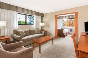 Suite, 1 Bedroom, Non Smoking | In-room safe, desk, blackout drapes, iron/ironing board