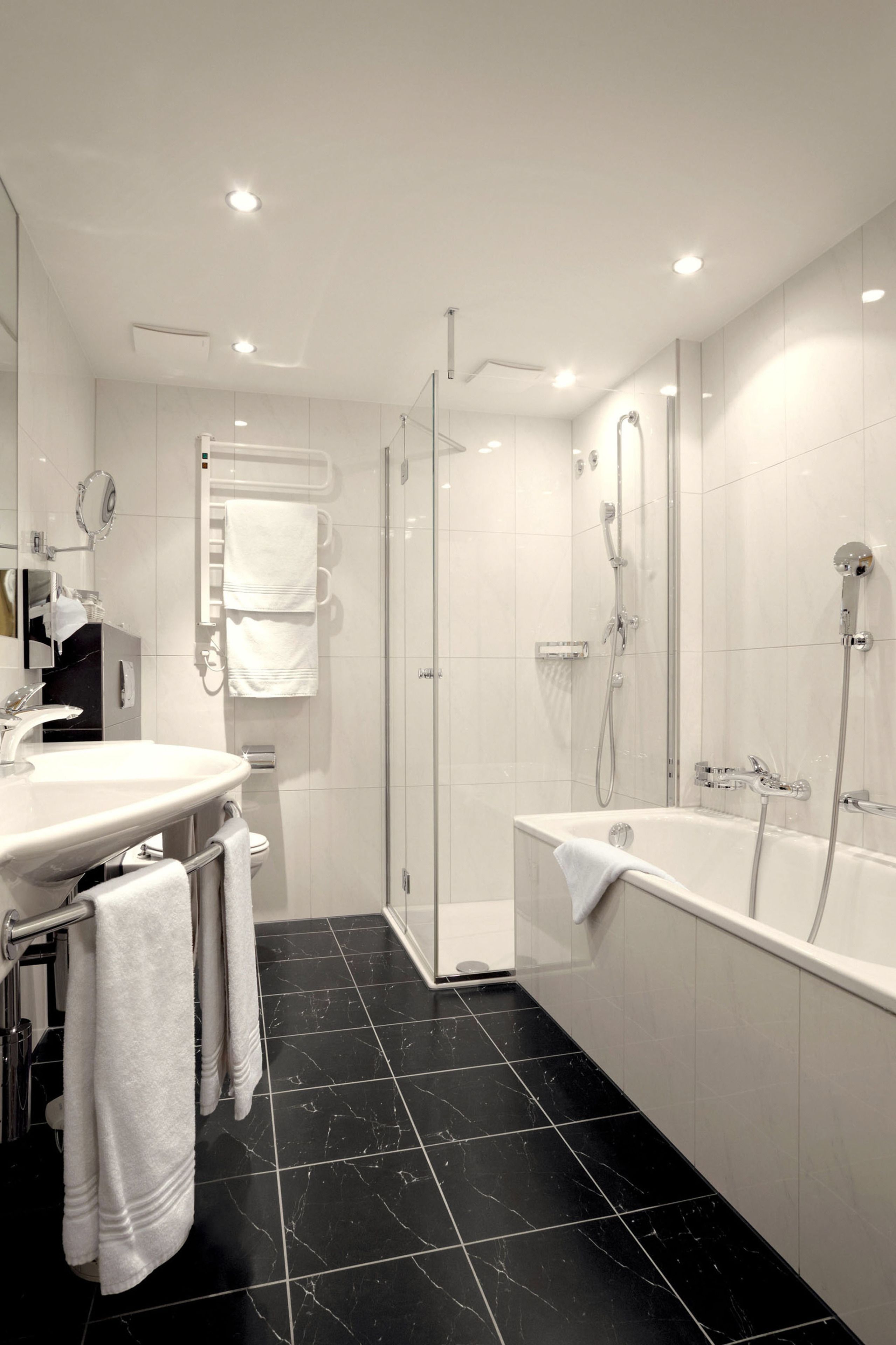 free toiletries, hair dryer, bathrobes, slippers