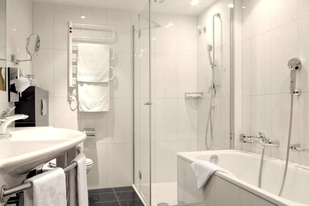 free toiletries, hair dryer, bathrobes, slippers